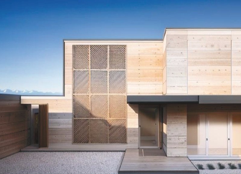 Charred Wooden Shingles And Cross-Laminated Timber Panels Form Functional Community Space  