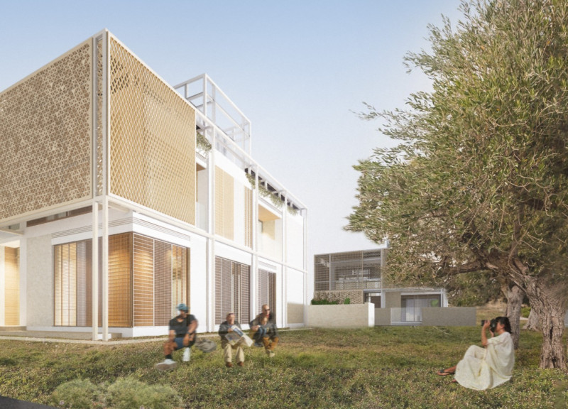 Adaptive Shading Systems and Rammed Earth Construction in A Sustainable Residential Design  