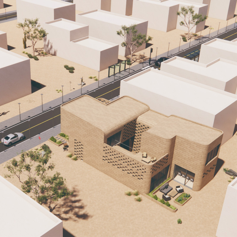 3D Printed Sand Blocks and Passive Cooling Strategies in Sustainable Desert Housing