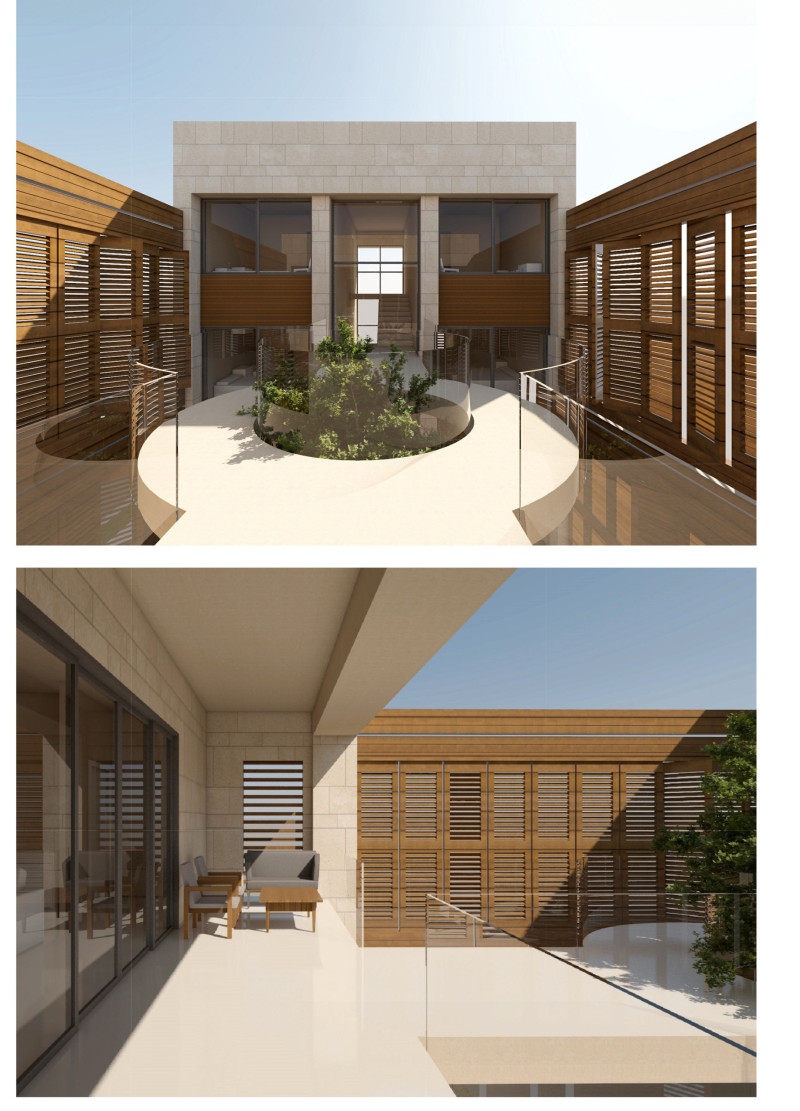 Limestone Façade and Teak Louvres Create Sustainable Family Living in a Central Courtyard