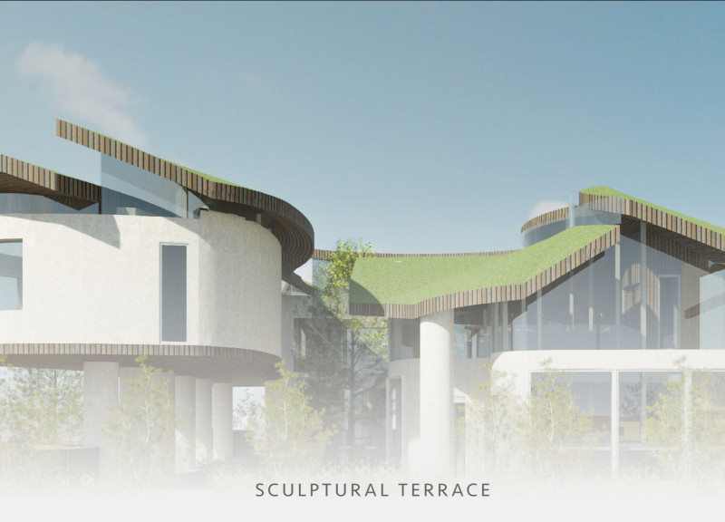 Charred Wooden Shingles and Cross-Laminated Timber Panels Define This Sustainable Community Hub
