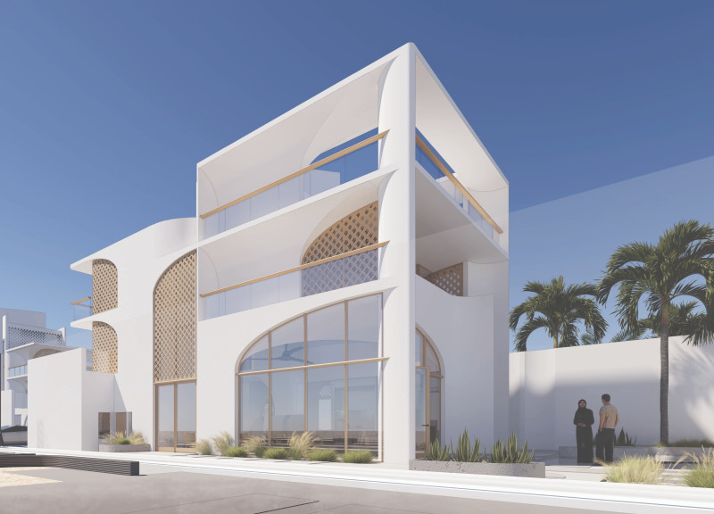 Masonry Vaults and Recycled Concrete Shaping A Community-Centric Residence  