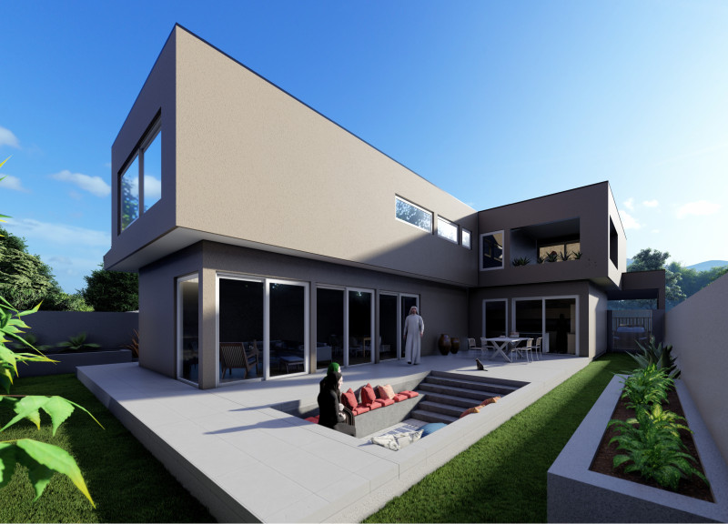 Charred Wood Accents and Climate-Responsive Design in Contemporary Family Living  