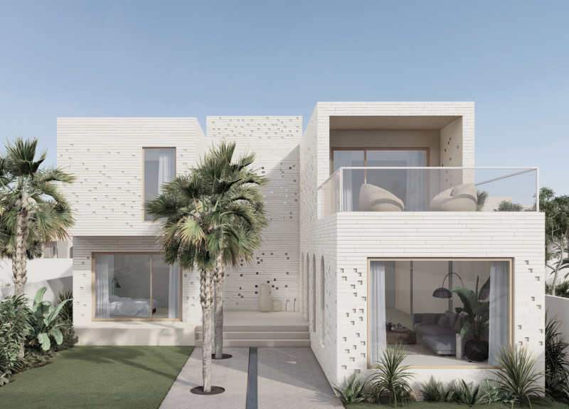 Charred Wooden Shingles and Biophilic Elements Enhance Sustainable Urban Living