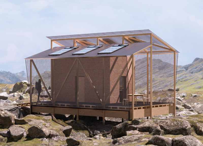 Cross-Laminated Timber Panels and Charred Shingles Define an Eco-Conscious Dwelling Integrated with Nature