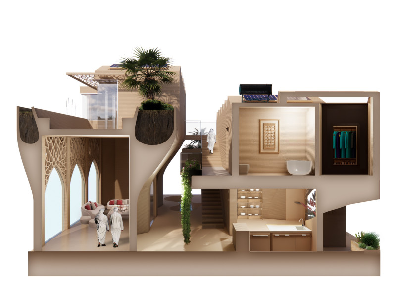3D Printed Concrete and Low-E Glass Creating Sustainable Living Spaces in A Vibrant Community