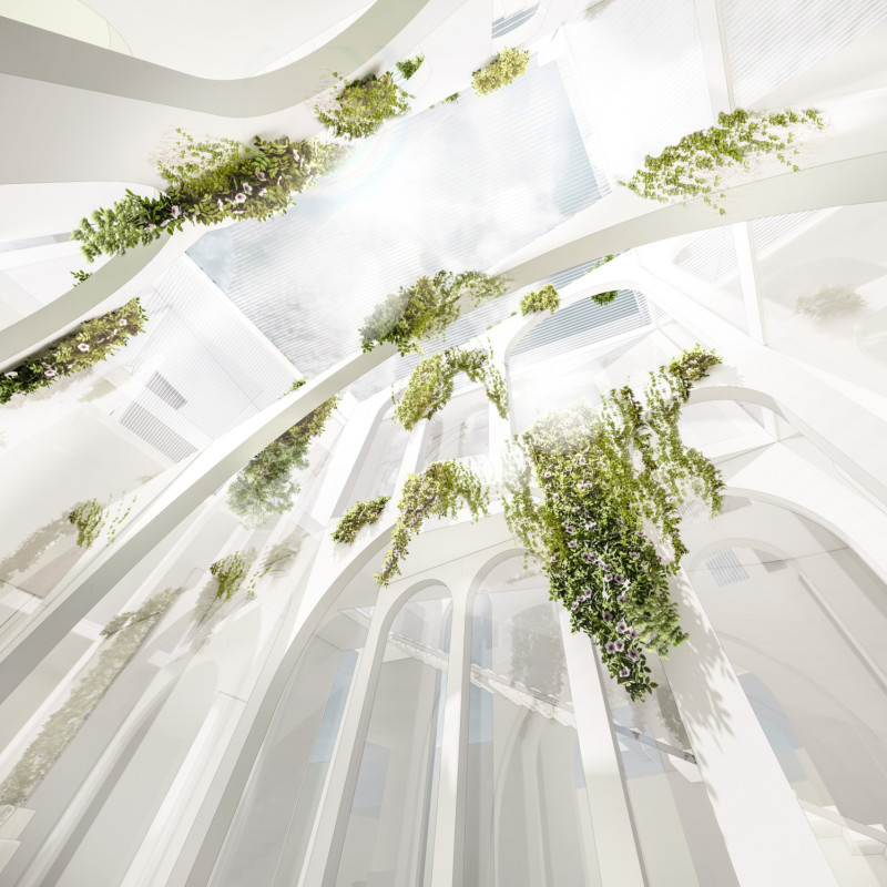 Vertical Gardens and Recycled Concrete in a Sustainable Urban Residence  