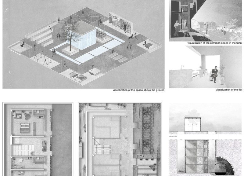 Reclaimed Shipping Containers Transformed Into Sustainable Underground Housing Solutions
