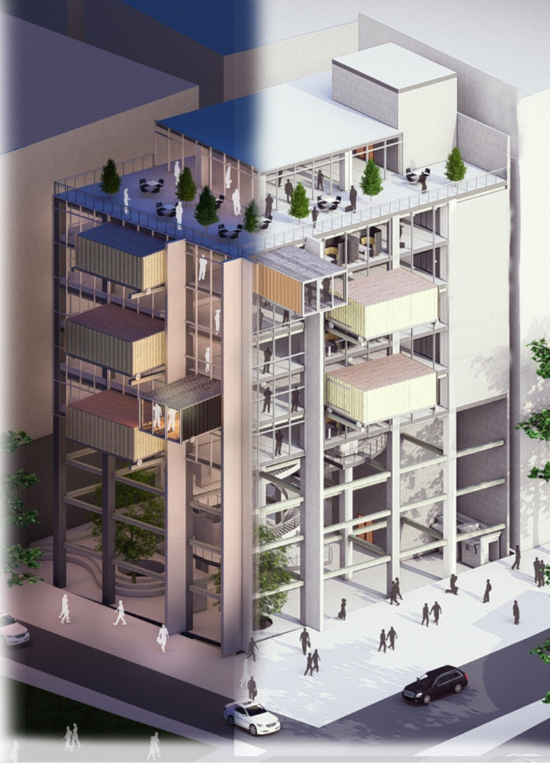 Charred Wooden Shingles and Cross-Laminated Timber Panels Define a Sustainable Community Space  