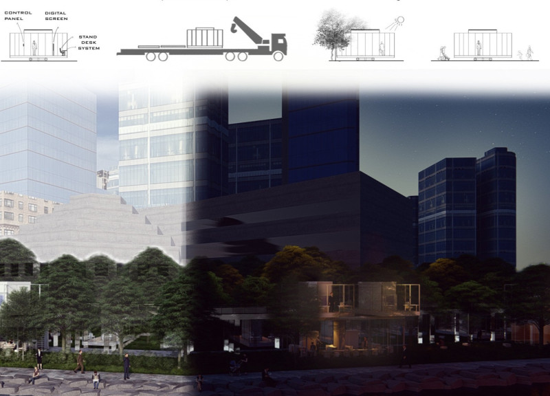 Polycarbonate-Enclosed Community Spaces With Steel Framework Set in Sustainable Urban Landscape