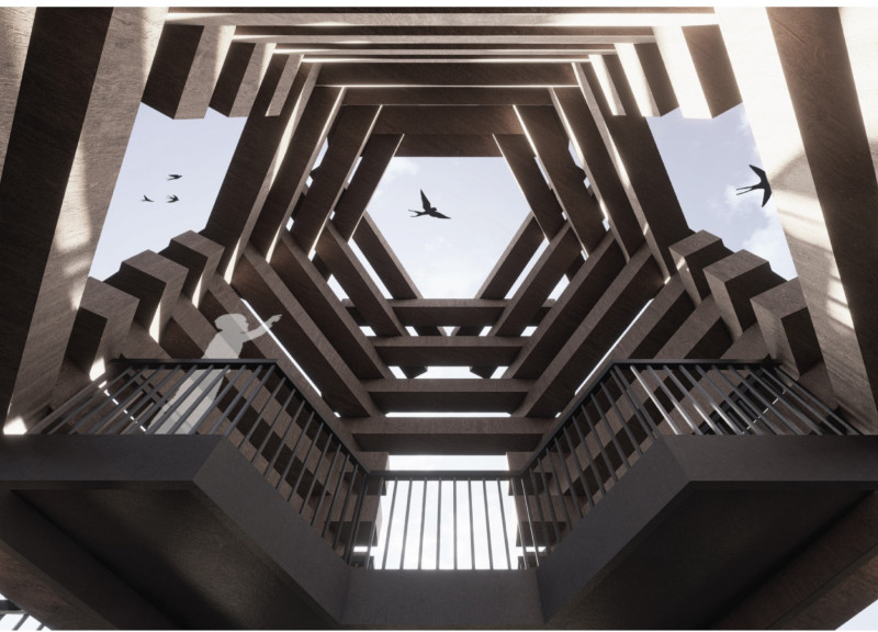 Charred Wooden Shingles and Cross-Laminated Timber Panels Defining Sustainable Urban Living