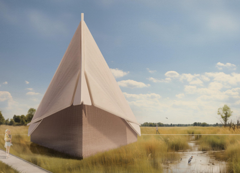 Charred Wooden Shingles and Cross-Laminated Timber Panels Define a Sustainable Community Hub