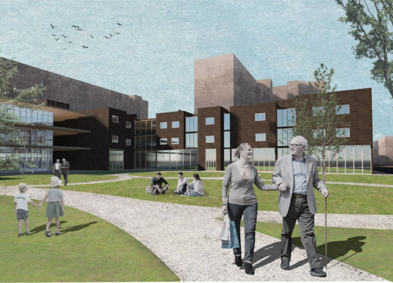 Charred Wooden Shingles and Cross-Laminated Timber Panels Define a Versatile Community Hub  