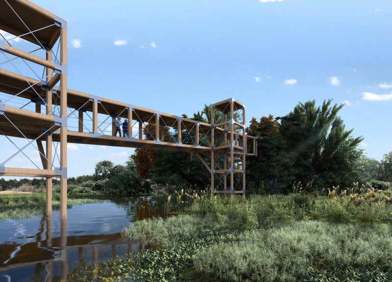 Crafting A Community Nexus With Douglas Fir Towers and Integrated Eco-Design  