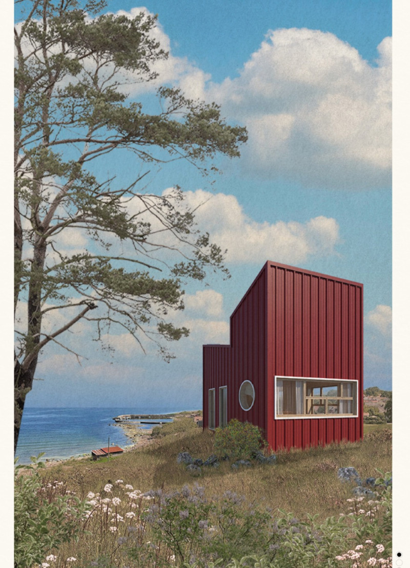 Charred Wooden Shingles and Passive Solar Strategies in a Multifunctional Urban Space