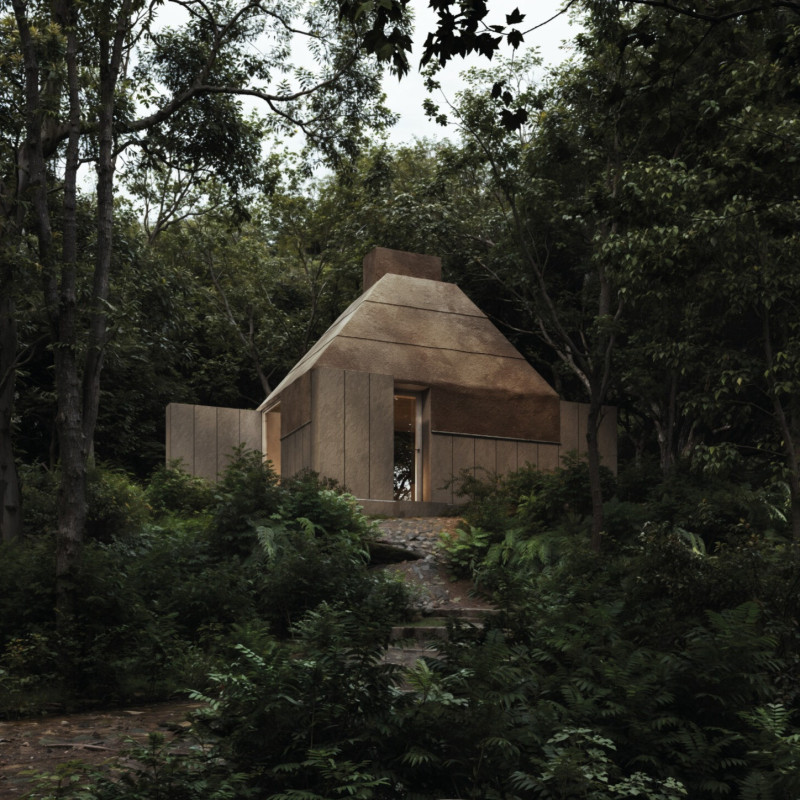 Charred Wood Cladding and Fiber Cement Panels in a Sustainable Micro Home Assembly  