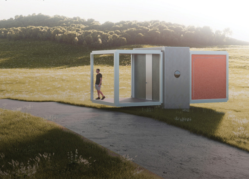 Charred Wooden Shingles and CLT Panels Create a Sustainable Community Space  