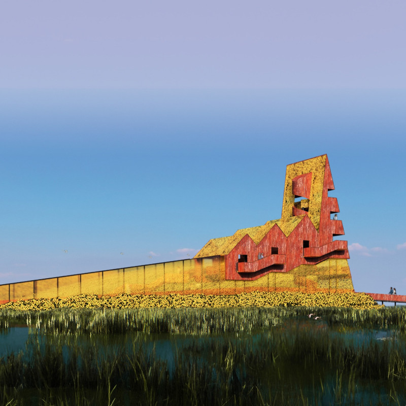 Charred Wooden Shingles and Cross-Laminated Timber Panels in a Community Hub Design  