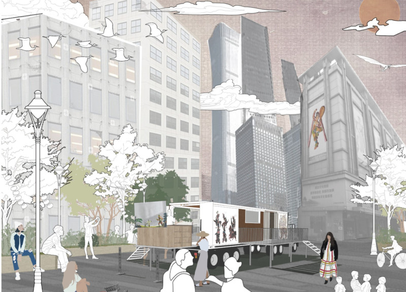 Charred Wooden Shingles and Cross-Laminated Timber Panels Enhance Community Space Functionality  