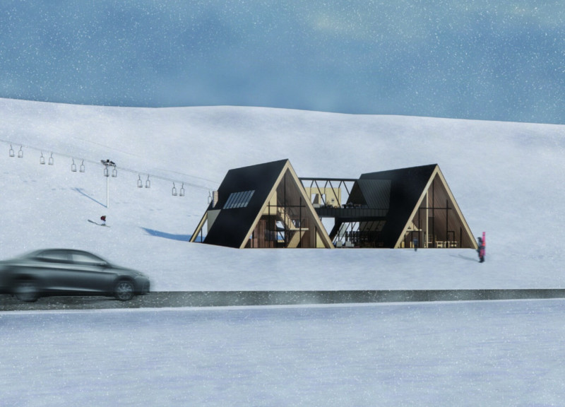 Charred Wooden Shingles and Natural Ventilation Create Inviting Urban Community Space  