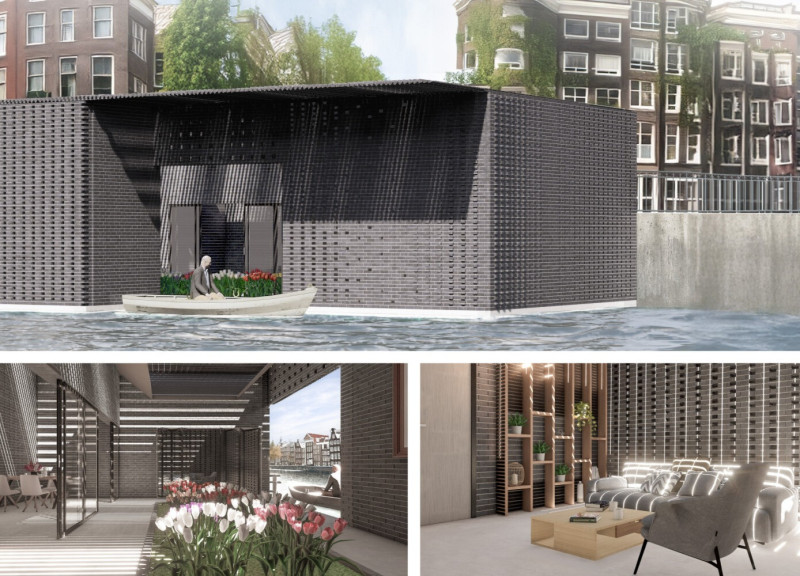 Charred Wooden Shingles And Reinforced Concrete Create An Inviting Community Space
