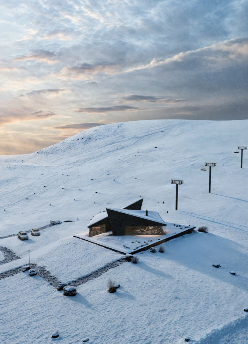 Charred Wooden Shingles and Cross-Laminated Timber Create Dynamic Urban Community Space