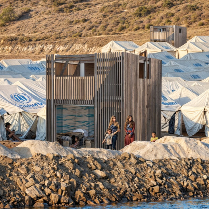 Charred Wooden Shingles and Cross-Laminated Timber Panels Define a Sustainable Community Space  