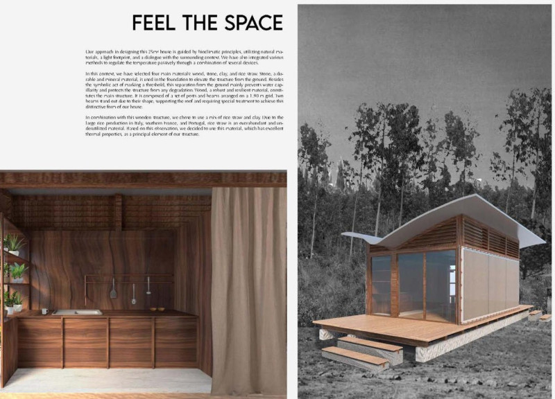 Rainwater Harvesting Retreat Constructed with Rice Straw and Local Stone  