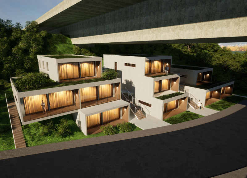 Charred Wooden Shingles and Cross-Laminated Timber Create a Harmonious Urban Living Space