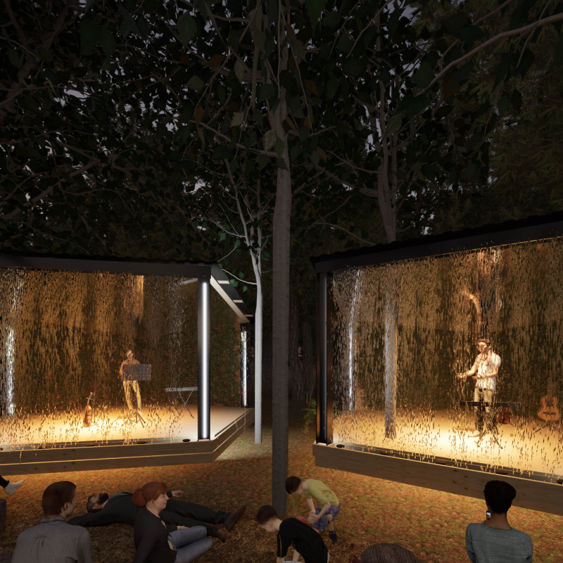 Charred Wooden Shingles and Cross-Laminated Timber Create Flexible Community Spaces  