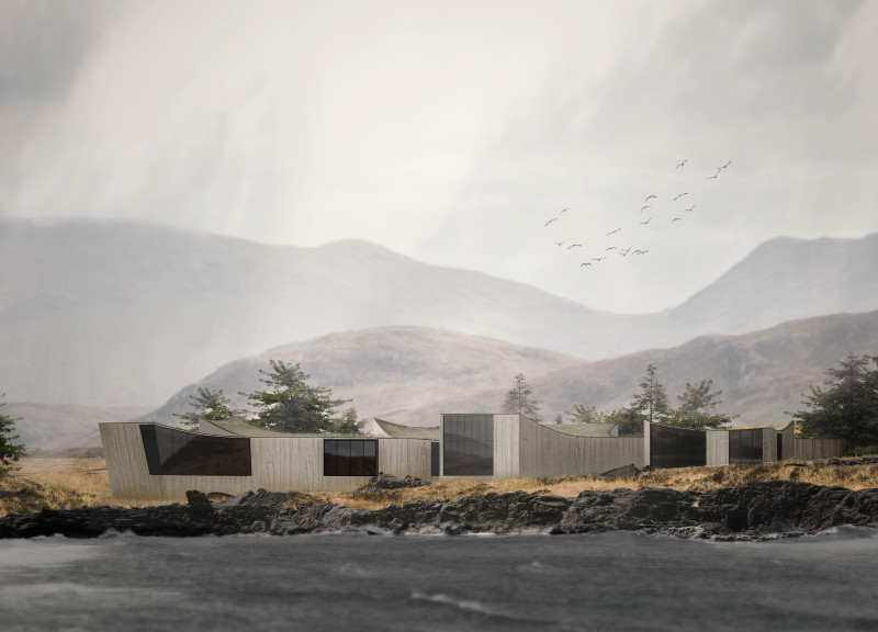 Cross-Laminated Timber Panels and Charred Shingles Shape A Multifunctional Community Space