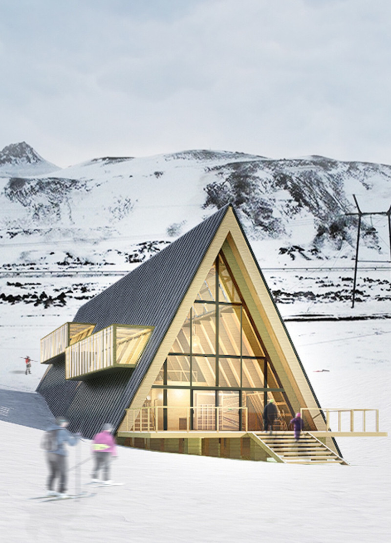 Charred Wooden Shingles and Cross-Laminated Timber Form a Sustainable Community Hub  