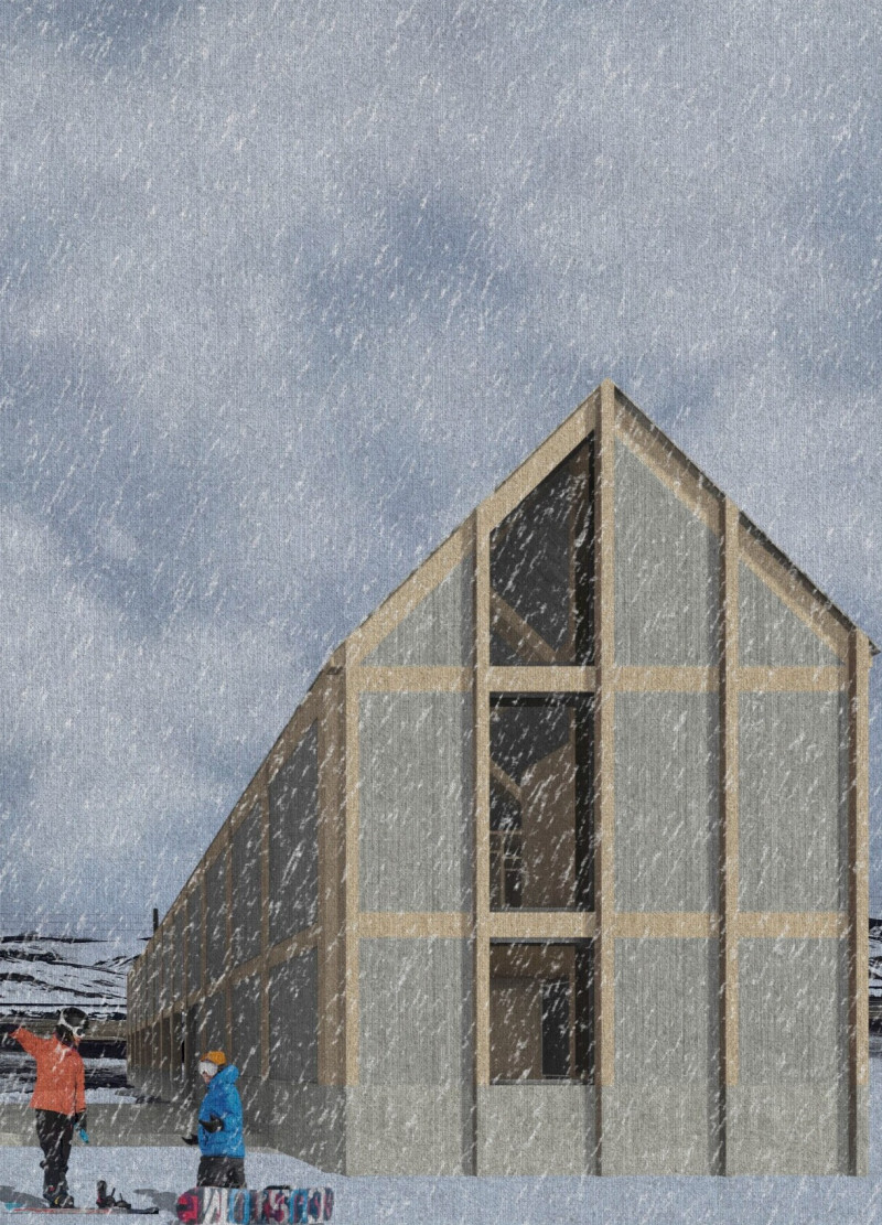 Charred Wooden Shingles and Cross-Laminated Timber Panels Define a Sustainable Community Hub  