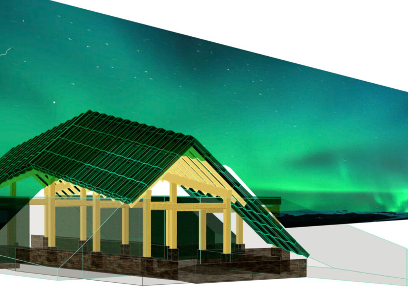 Charred Wooden Shingles and Cross-Laminated Timber Panels Shape a Versatile Community Space