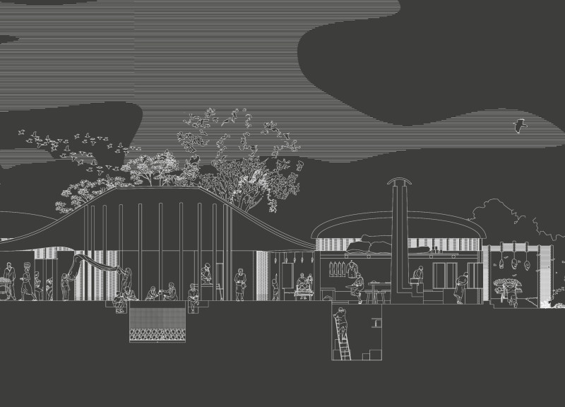 Charred Wooden Shingles and Green Roofs Enhance Community Engagement in Sustainable Design