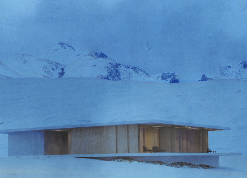 Movable Walls and Panoramic Views in a Sustainable Timber Lodge  