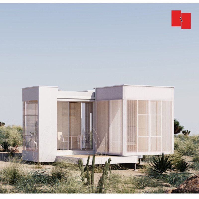 Portable Living Solution Featuring KingSpan Panels and Biophilic Design Principles