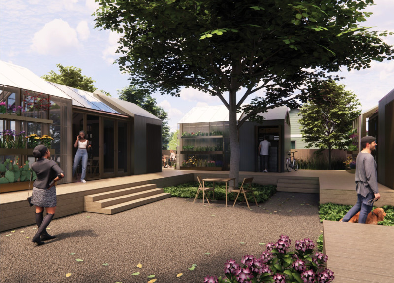Charred Wooden Shingles and Cross-Laminated Timber Panels Shape a Multi-Purpose Community Hub  