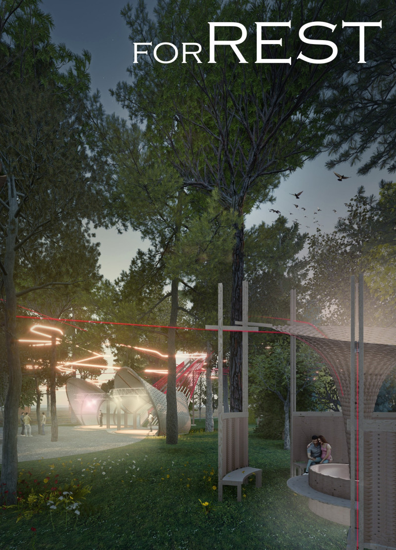 Cross-Laminated Timber Framework Featuring Charred Wooden Shingles in a Community Hub
