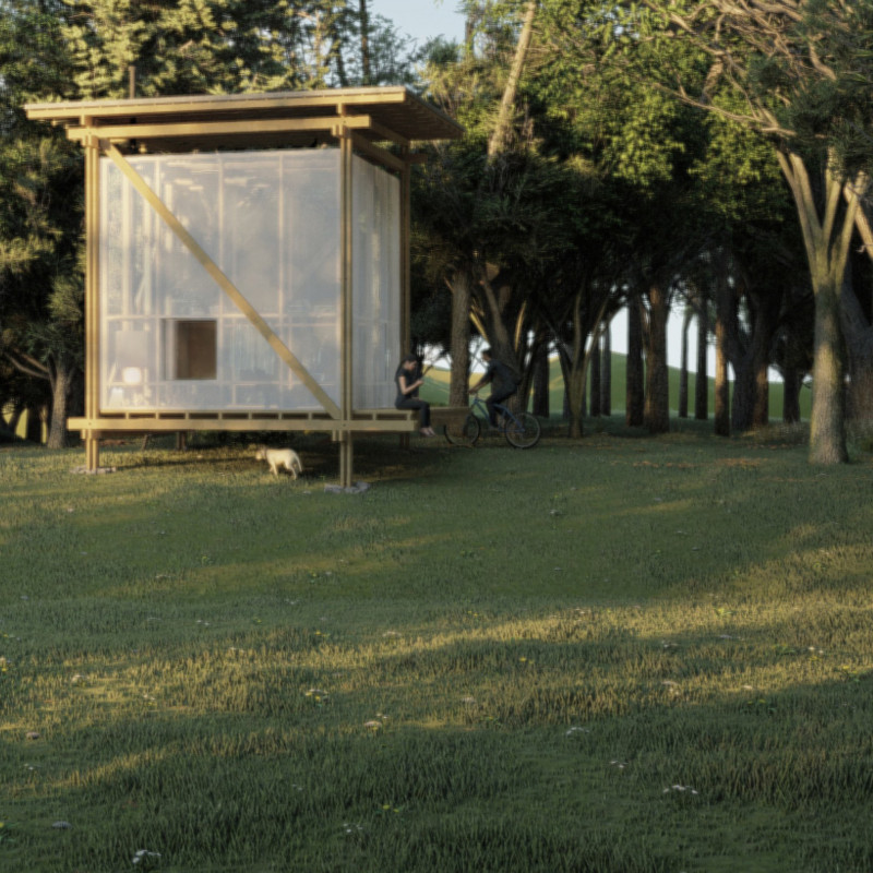 Charred Wooden Shingles and Cross-Laminated Timber Panels Create a Sustainable Community Hub