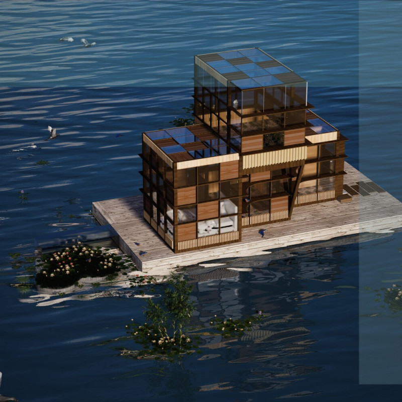 Charred Wooden Shingles and Cross-Laminated Timber Define Sustainable Community Living