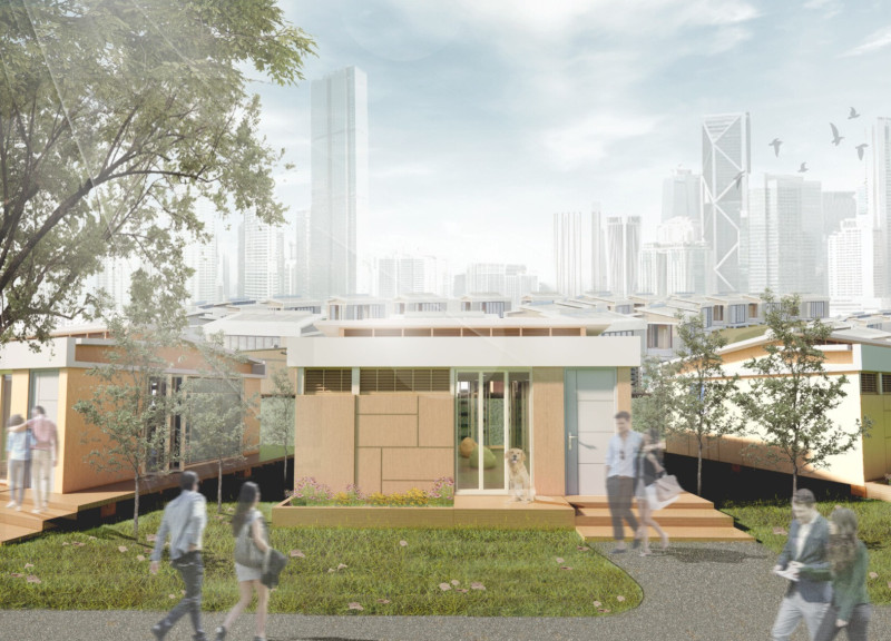 Charred Wooden Shingles and Cross-Laminated Timber Panels Define a Sustainable Community Hub  