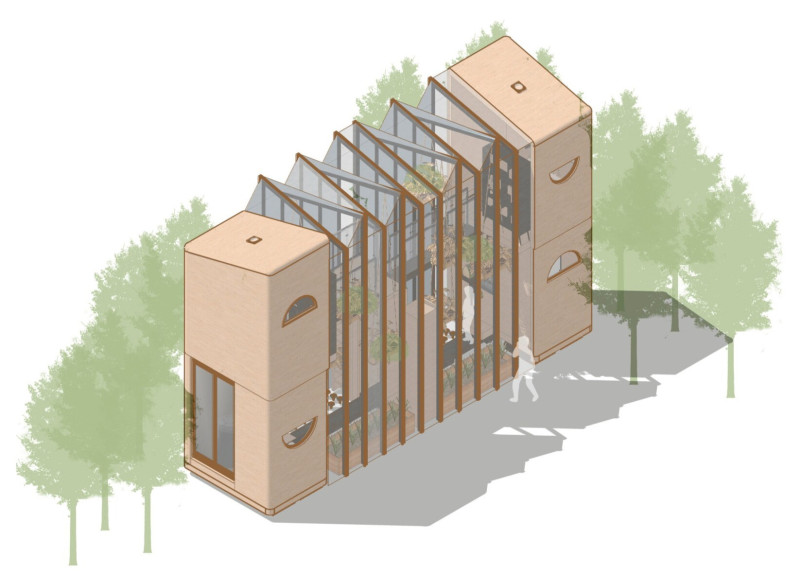 Charred Wooden Shingles and Cross-Laminated Timber Form a Versatile Community Hub