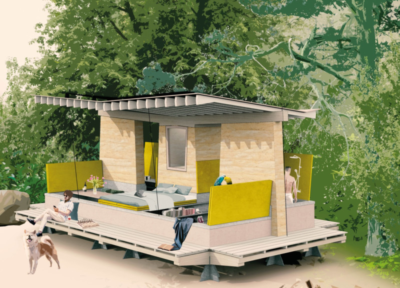 Charred Wooden Shingles and Composite Panels Enhance Community Integration in Sustainable Urban Space