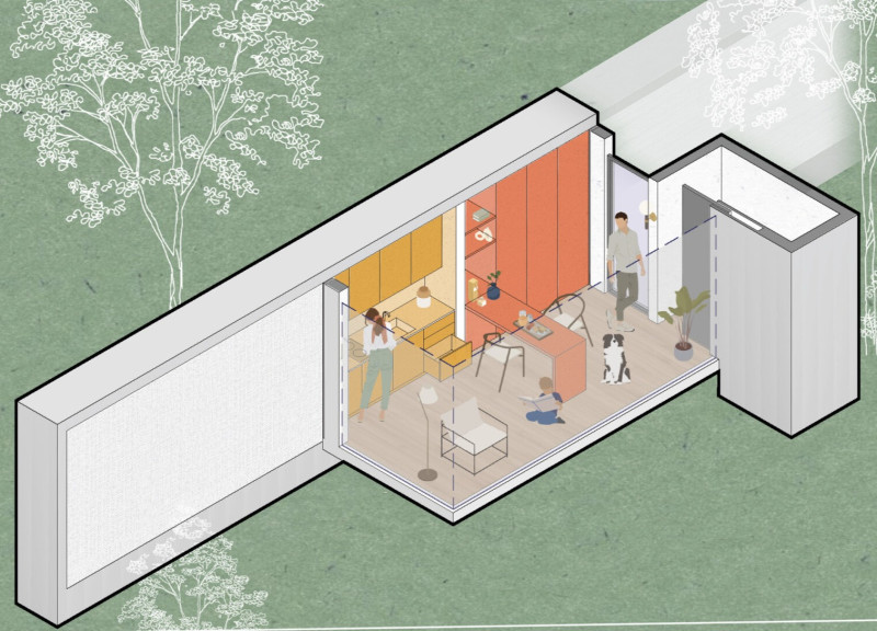 Dynamic Modular Living Utilizing GUADACORE Insulated Panels and Sustainable Design Elements