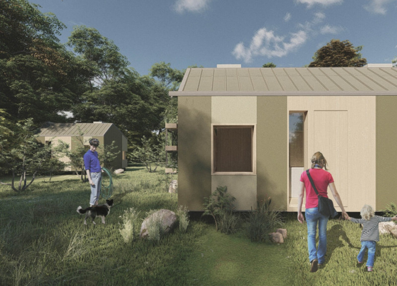 Durable Steel Framed Shelter Featuring QuadCore Insulation for Earthquake Resilience  