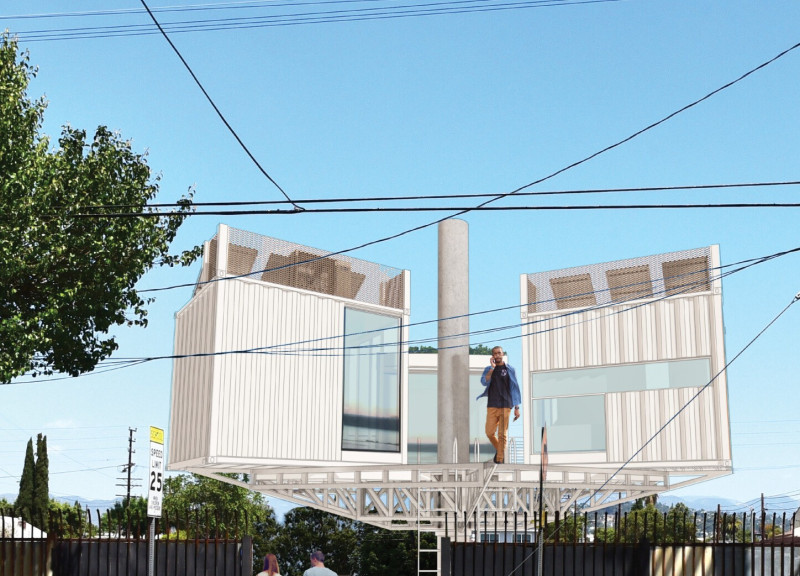 Elevated Living Spaces From Shipping Containers With Green Roof Solutions  