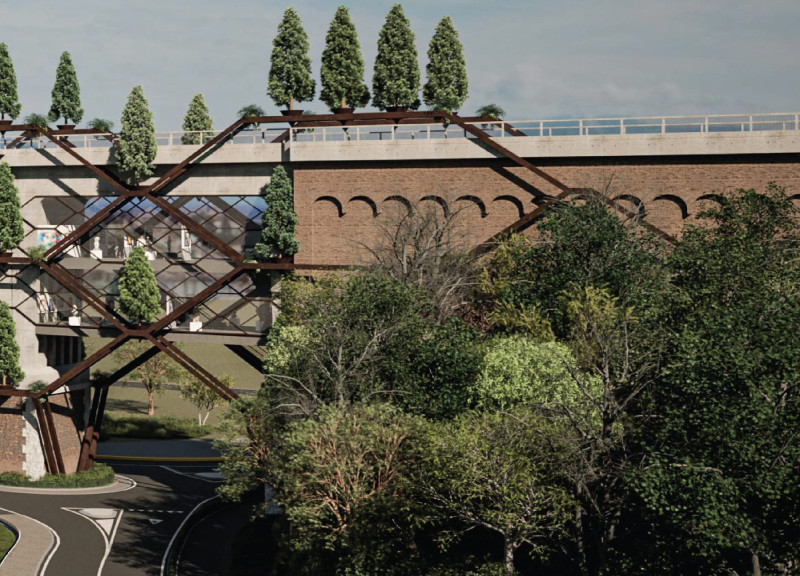 Charred Wooden Shingles and Biophilic Elements Create a Multifunctional Community Space  