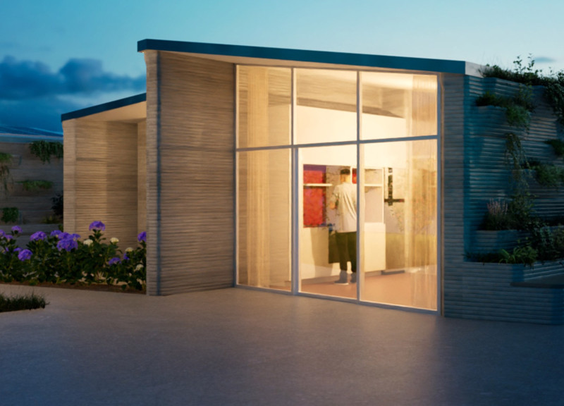 Hydroponic Integration With 3D-Printed Concrete and Sustainable Design for Urban Living