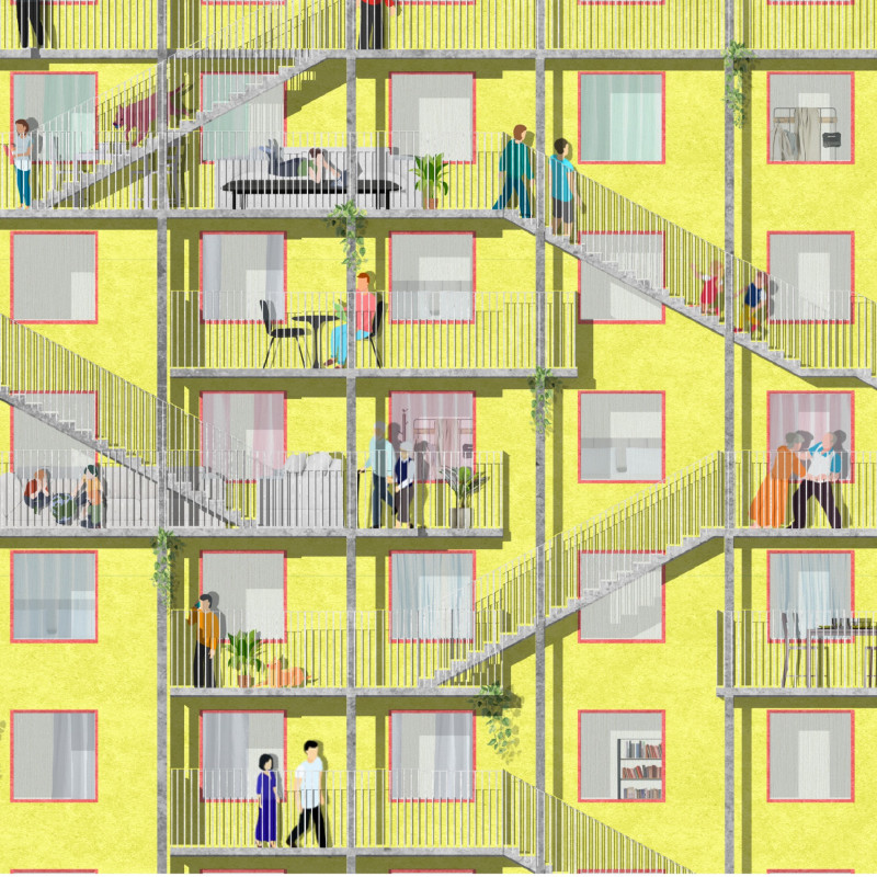 Integrated Emergency Shelters With Modular Concrete Panels and Flexible Living Spaces  